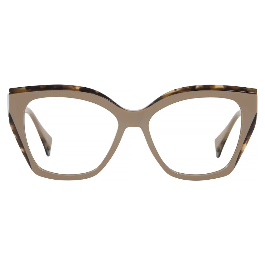 GIGI Studios 6732/2 Poppy montatura squadrata laminata chiara in acetato