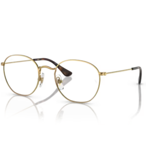 Ray-Ban-Junior-RY9572V-Junior-Rob-4051-oro-montatura-metallo-forma-irregular-full-rim-naselli-regolabili-lenti-demo