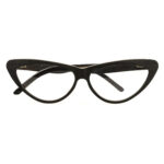 Occhiali da vista donna in legno Feb31st Bella marrone striato cat eye