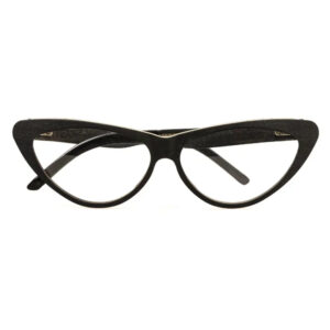 Occhiali da vista donna in legno Feb31st Bella marrone striato cat eye