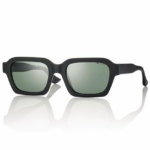 Occhiali da sole Centrostyle S058952002002 montatura acetato nero squadrato lenti verdi polarizzate categoria 3 protezione UV 400 unisex