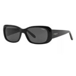 Occhiali da sole Vogue VO2606S W44/87 nero acetato forma rettangolare lenti grigio scuro montatura unisex