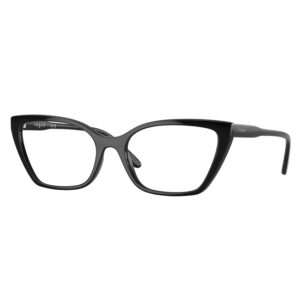 Occhiali da vista Vogue 5519 W44 donna neri cat eye squadrati eleganti in acetato