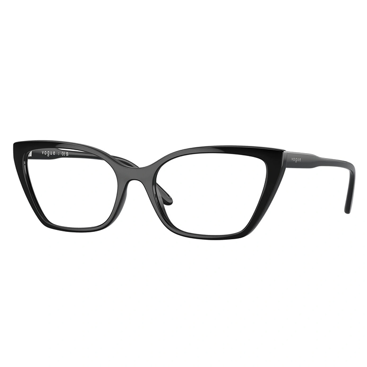 Occhiali da vista Vogue 5519 W44 donna neri cat eye squadrati eleganti in acetato