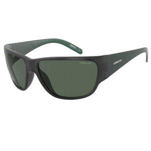 Occhiali da sole Arnette AN4280 Wolflight 274771 propionato grigio opaco matte forma rettangolare squadrata lenti verde scuro montatura uomo unisex