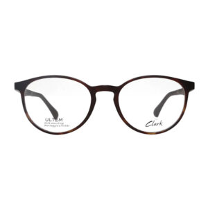 Clark 1009 è un occhiale da vista unisex che unisce stile e praticità. La montatura tonda in acetato marrone tartarugato offre un look sofisticato e senza tempo, adatto a diverse occasioni.
