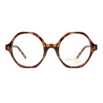 Occhiali da vista CLARK 1261 003 uomo tondi in acetato tartarugato full rim su sfondo bianco