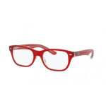 Ray-Ban 1555 3852, occhiali da vista junior in acetato rosso lucido