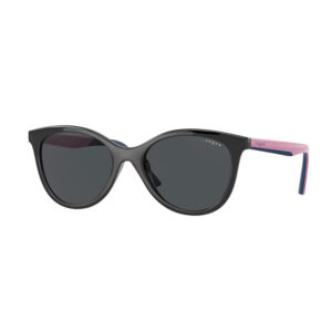 Occhiale da sole Vogue Junior VJ2013 W44/87 nero con aste rosa e lenti scure