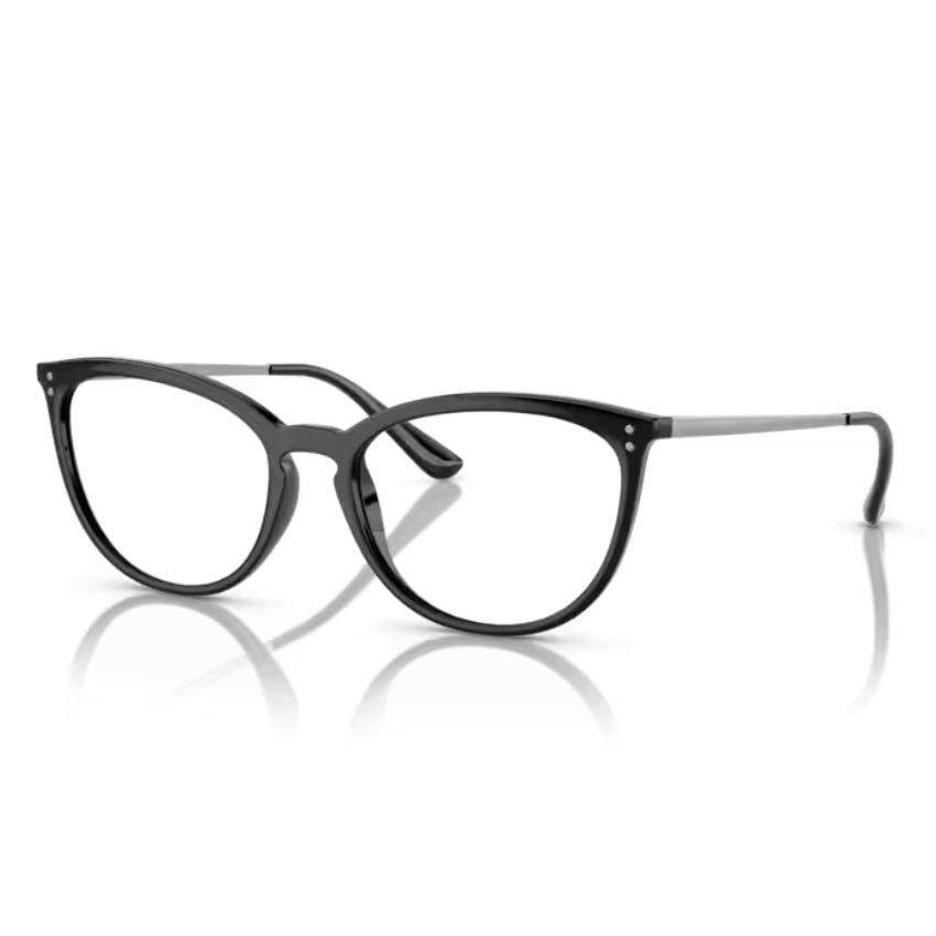 Vogue VO5276 W44 montatura cat-eye nera in acetato su sfondo bianco