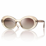 Occhiali da sole donna ovali champagne con cristalli – Centrostyle S0324