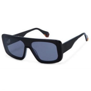 Occhiali da sole Gigi Studios Rosalia 6989/1 unisex neri fashion con montatura in acetato lucido e lenti CR‑39