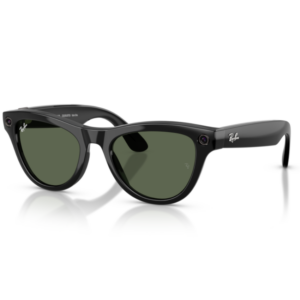 Ray-Ban 4014 Skyler 601/71 occhiali smart Meta neri con lenti verdi e videocamera integrata