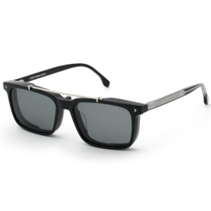 occhiali da sole Lozza 4428 700Z neri con barra metallica superiore