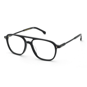 occhiali da vista Lozza UL4425 VOLTERRA1 700P neri in acetato con doppio ponte