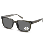 Occhiali da sole Montana MP196C grigio lucido polarizzati cat.3 con montatura square wayfarer per adulti
