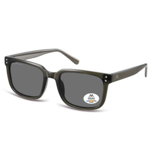 Occhiali da sole Montana MP196C grigio lucido polarizzati cat.3 con montatura square wayfarer per adulti