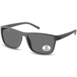 Occhiali da sole Montana MP198B grigio con lenti fumo polarizzate categoria 3, montatura rettangolare per adulti