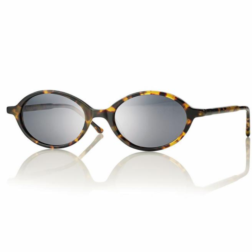 Occhiali da sole Centrostyle S066950009001 montatura ovale havana con lenti grigie