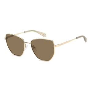Occhiali da sole Polaroid PLD 4204 G S X 01Q SP donna marrone dorato squadrati in metallo