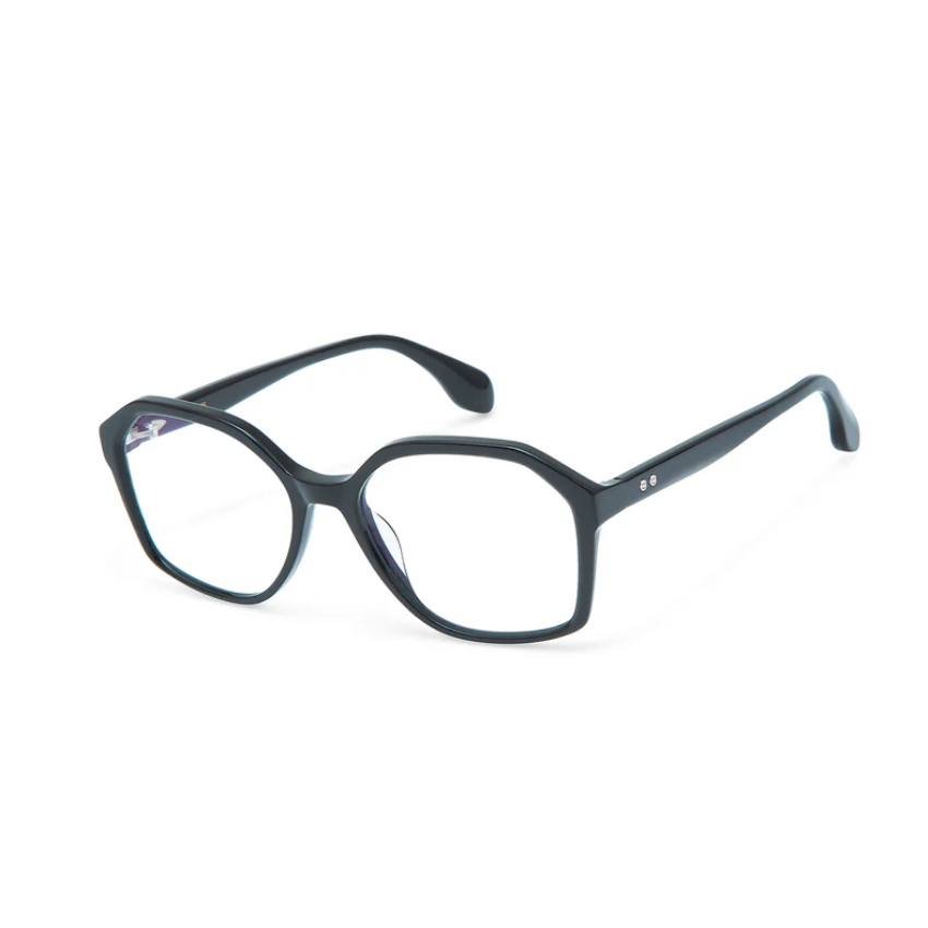 Occhiali da vista Gigi Studios GS1028 THRIVE 007 unisex blu petrolio geometrici eleganti in acetato