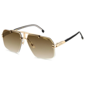 Carrera 1054/S 2M2 oro nero uomo rimless aste forchetta lenti marrone sfumato