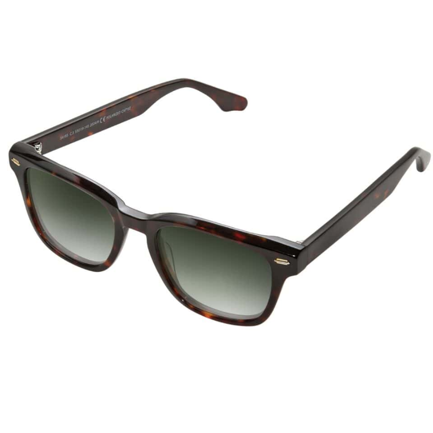 Clark K4185 C3 havana polarizzato pantos acetato lenti verde sfumato unisex