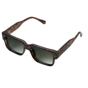 Occhiali da sole Clark K4179 C02 uomo tartarugati con montatura rettangolare avana e lenti verdi sfumate