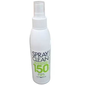 Spray pulizia lenti Centrostyle Spray Clean 150 ml antibatterico con flacone bianco e formula 0% alcool