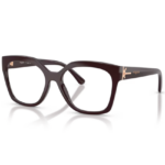 Occhiali da vista Vogue VO5691 bordeaux con montatura squadrata Full Bordeaux e dettagli rosa oro