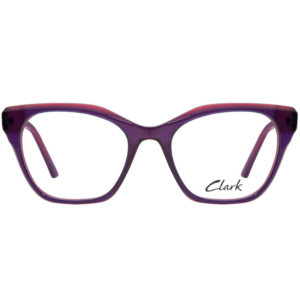 Occhiali Clark 1544 C1 viola trasparente con forma cat-eye femminile