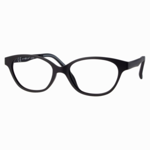 Occhiali da vista bambina Centrostyle LF408 F008144002000 nero opaco con montatura cat eye in Ultem