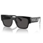 Dolce Gabbana DG6184 501/87 nero con montatura squadrata DG Elastic e lenti grigio scuro