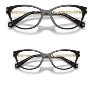 Occhiali da vista Michael Kors Douro Valley MK4171U 3005 Black combo madre e figlia cat eye nero lucido con aste dorate