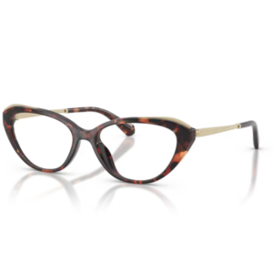 Michael Kors Lille MK4206U 4031 tartarugato con montatura ovale Luggage Tortoise e aste metalliche