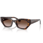 Occhiali da sole Ray-Ban Zena RB4430 135913 Havana con montatura lucida irregolare e lenti marrone sfumato