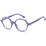 Sunoptic M-CP96A viola con montatura rotonda Milky Purple e dettagli dorati