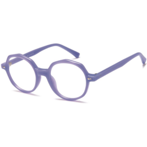 Sunoptic M-CP96A viola con montatura rotonda Milky Purple e dettagli dorati