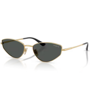 Occhiali da sole Vogue VO4339S 280/87 Oro cat eye in metallo con lenti grigio scuro
