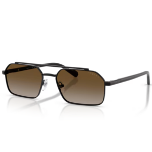 Occhiali da sole Vogue VO4356S 352/T5 Nero da uomo con lenti grigio marrone sfumate polarizzate