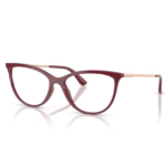 Occhiali da vista Vogue VO5239 2875 Ciliegia Pieno da donna con montatura cat-eye e aste metalliche