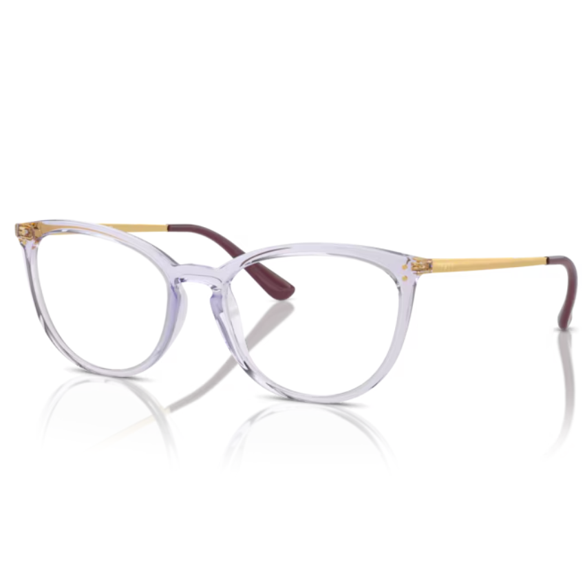 Occhiali da vista Vogue VO5276 2745 Viola Trasparente da donna con forma Cat Eye e aste dorate