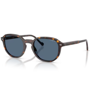 Occhiali da sole Vogue VO5707S W65680 Havana Scuro geometrici in acetato con lenti blu scuro