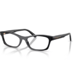 Vogue VO5747 W44 nero con montatura rettangolare in acetato lucido e aste nere