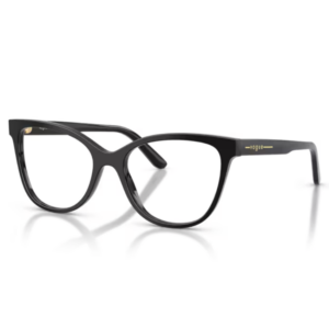Occhiali da vista Vogue VO5748 W44 Nero in acetato con montatura Pantos e dettagli dorati sulle aste