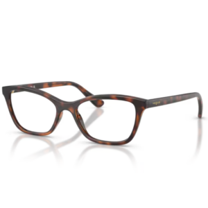 Occhiali da vista Vogue Junior VY2051 2718 Total Dark Havana in nylon con forma a farfalla